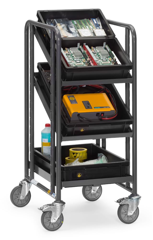 Produktbild Fetra ESD Eurokastenwagen 9380 Transportwagen bild 2