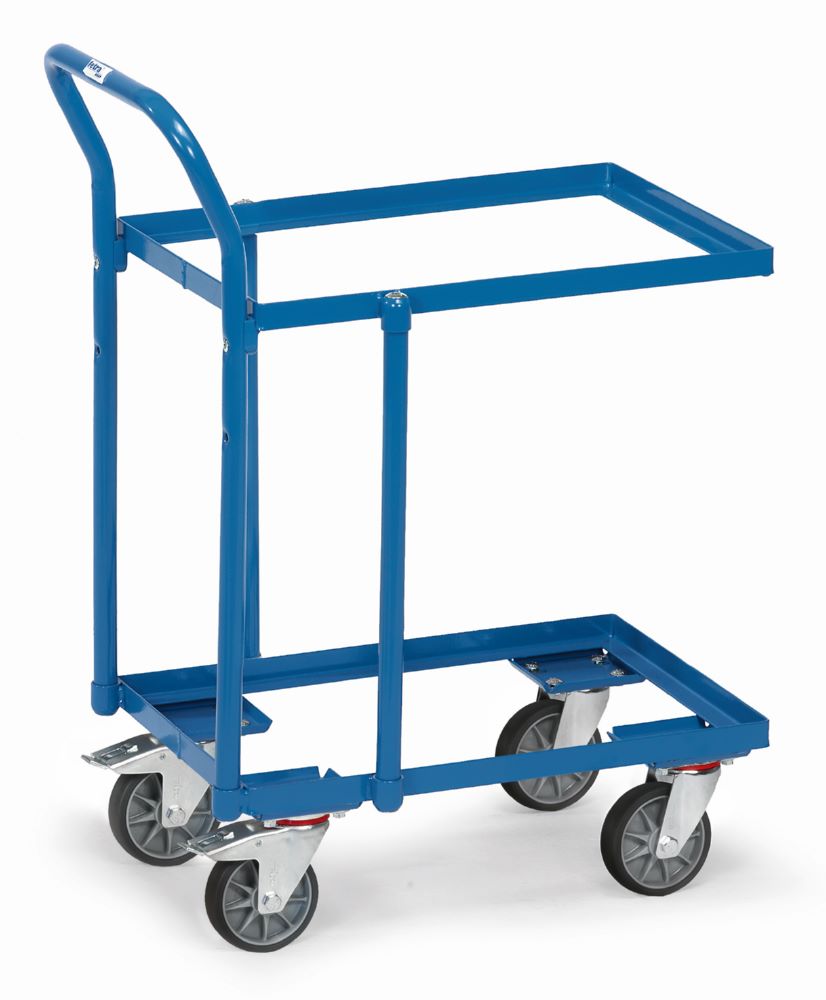 Produktbild Fetra Etagenroller für Eurokästen mit Rohrschiebebügel in blau