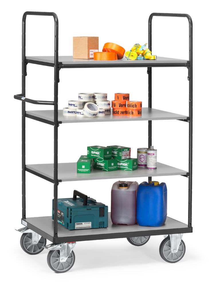 Produktbild Fetra Etagenwagen 8303/7016 mit 4 Etagen 809 x 1369 mm bild 2