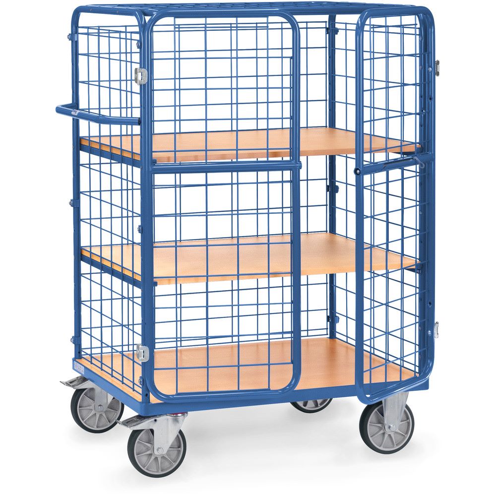 Produktbild FETRA Etagenwagen 8481 3DE mit 4 Rollen 630 x 1169 x 1552 mm