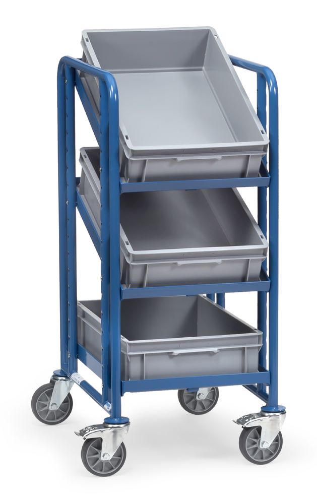 Produktbild Fetra Eurokastenwagen 2382 mit 3 Etagen und Kästen