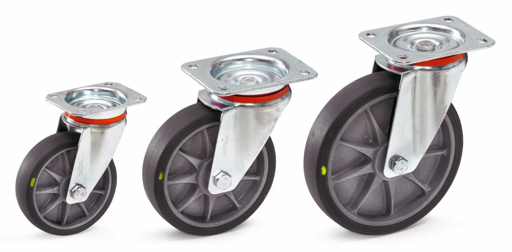 Produktbild Fetra Lenkrolle 160 x 40 mm Räder mit TPE-ESD-Bereifung