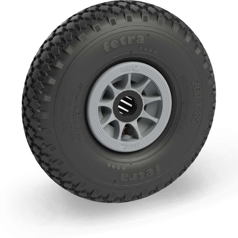 Produktbild FETRA Luftrad 260 x 85 mm 4 PR Block Tragkraft 250 kg