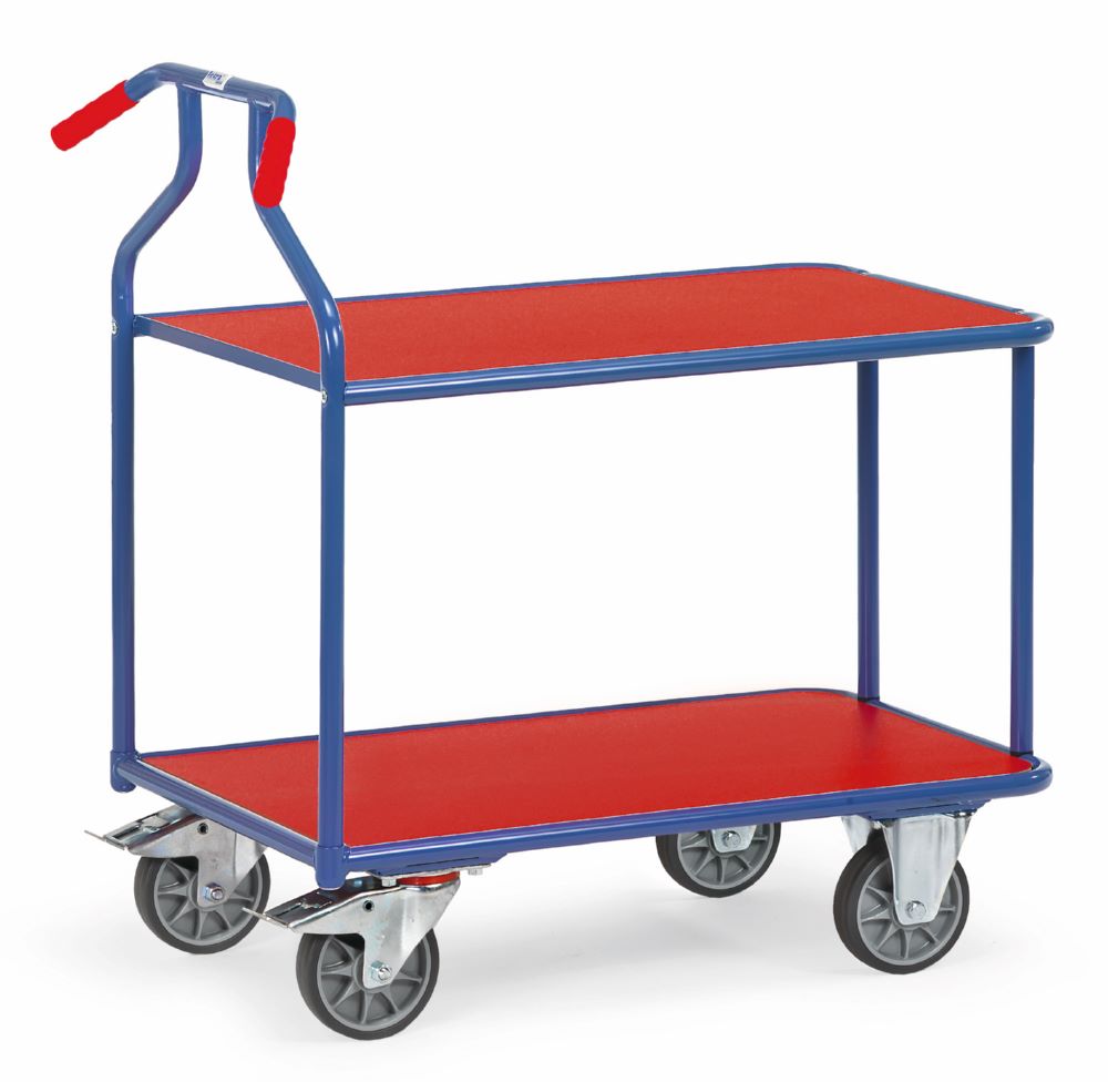 Produktbild Fetra Optiliner Tischwagen 3601 blau rot 600 x 1030 x 1115 mm