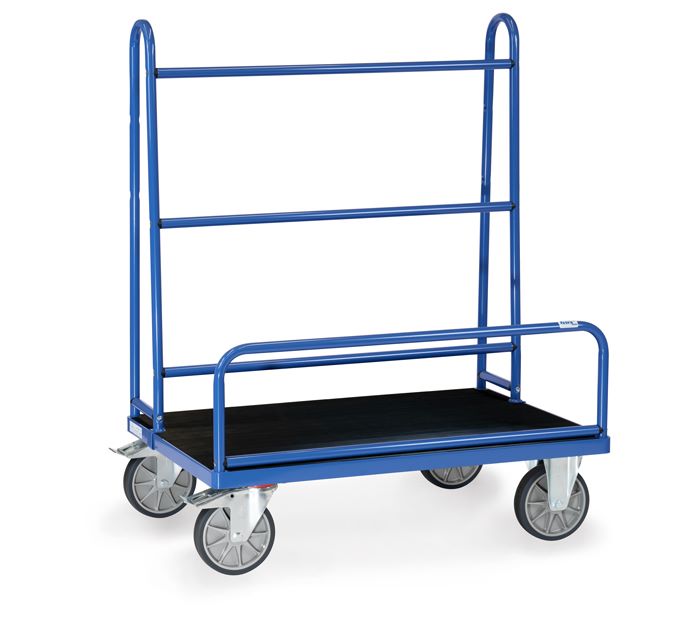 Produktbild FETRA Plattenwagen 4432  Ladefläche mit Riefengummi 2 Lenk- und 2 Bockrollen