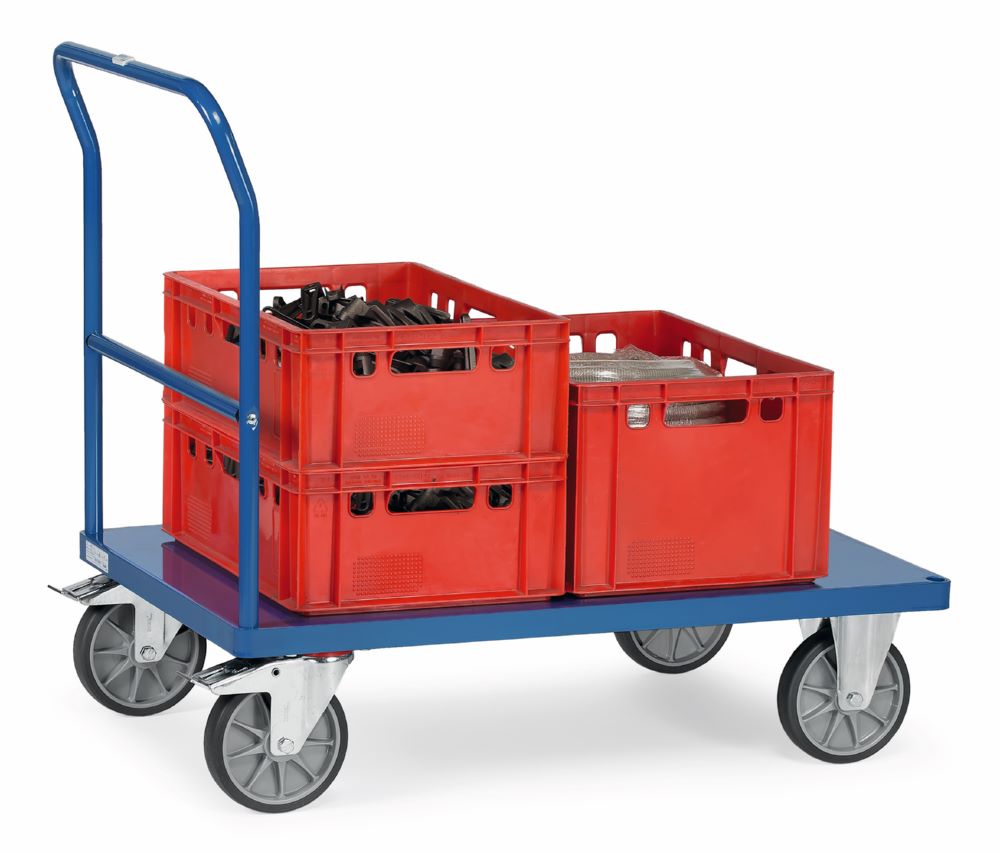 Produktbild Fetra Schiebebügelwagen 2503 mit Stahlblechboden 809 x 990 x 1320 mm bild 2