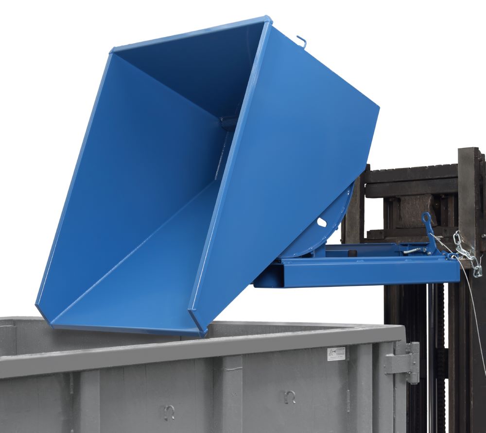 Produktbild Fetra Selbstkipper 6060 RAL5007 Maße 1141 x 833 x 1294 mm bild 2