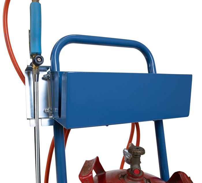 Produktbild FETRA Stahlflaschenroller 51162 Vollgummi-Bereifung 75 x 25 mm Tragkraft 80 kg bild 2