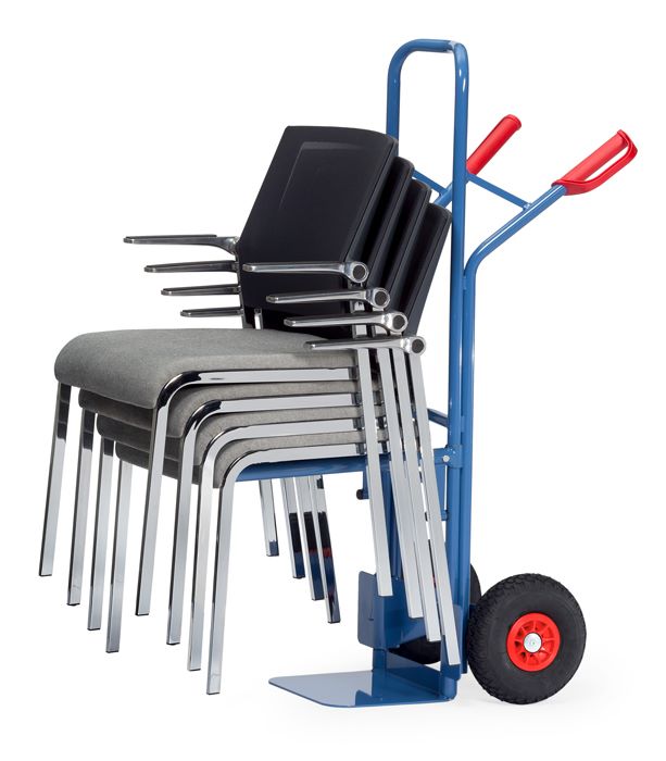 Produktbild FETRA Stuhlkarre B1345P Tragkraft 70 kg blau RAL 5007 bild 3