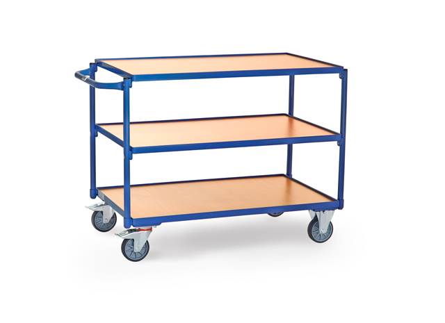 Produktbild Fetra Tischwagen Tragkraft 300 kg mit 3 Böden 1000 x 700 mm