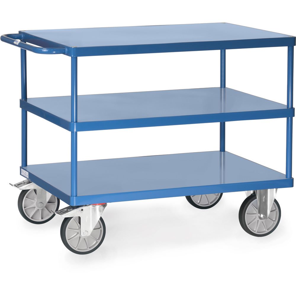 Produktbild FETRA Tischwagen 2420B aus Profilstahl mit Rollen 509 x 1047 x 860 mm