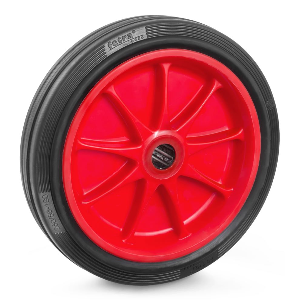 Produktbild Fetra Vollgummirad Schwarz 260 x 56 mm