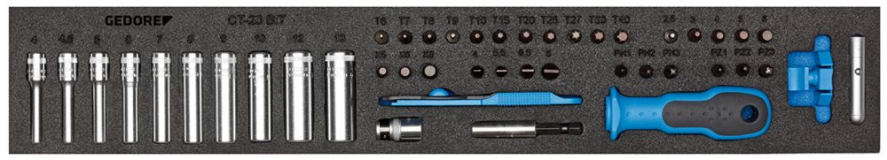 Produktbild GEDORE Steckschlüssel Sortiment 1/4 Zoll Check Tool Modul