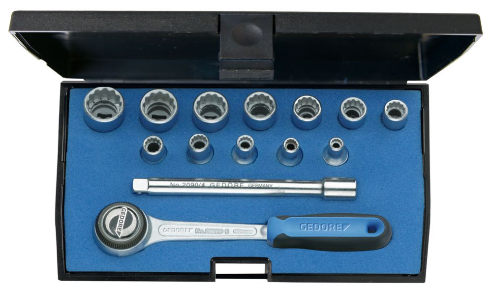 Produktbild GEDORE Steckschlüssel-Satz 1/4" 14-tlg UD-Profil 4-13 mm