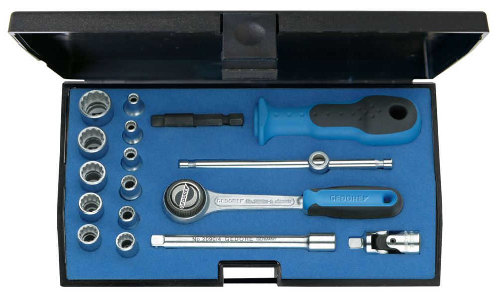 Produktbild GEDORE Steckschlüssel-Satz 1/4" 17-tlg UD-Profil 4-13 mm