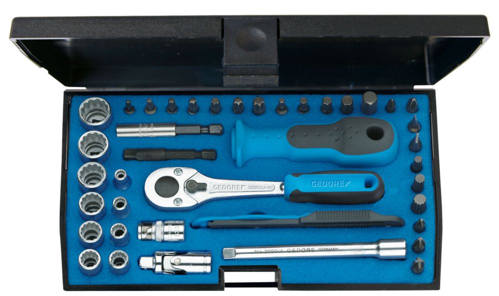 Produktbild GEDORE Steckschlüssel-Satz 1/4" 40-tlg UD-IN-IS-PH-PZ-TX