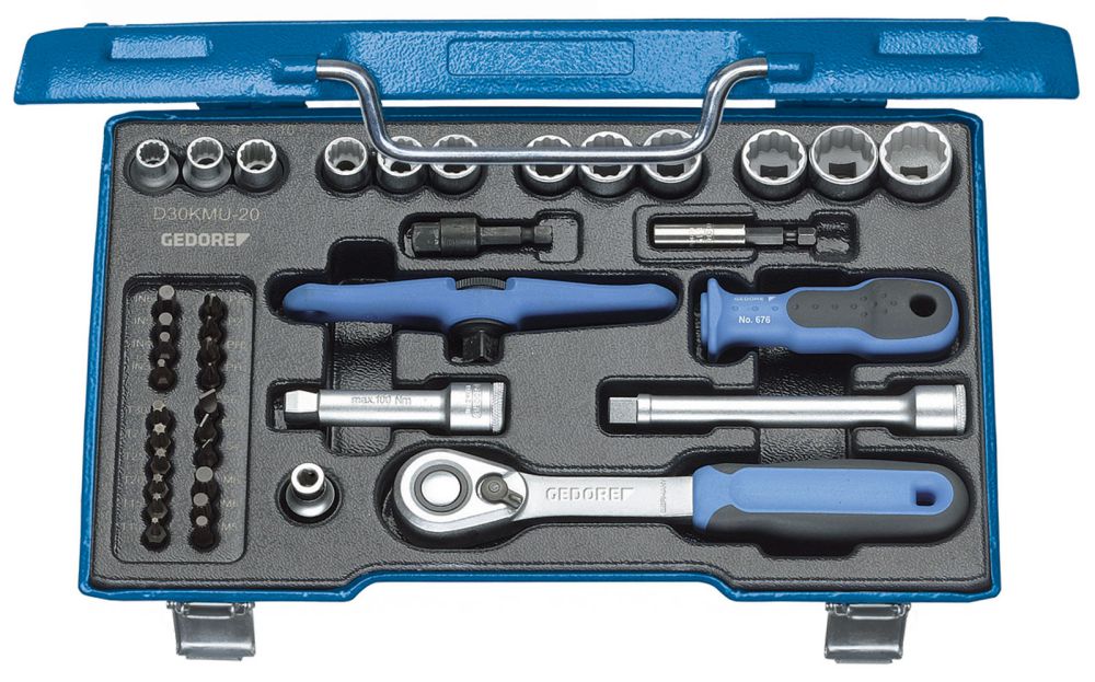 Produktbild GEDORE Steckschlüssel-Satz 3/8" 40-tlg IN-IS-PH-PZ-TX-XZN