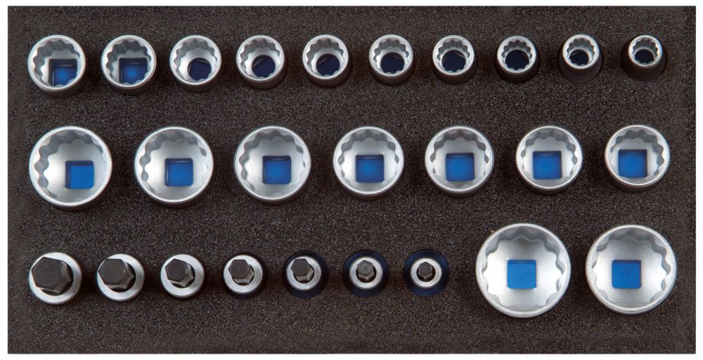 Produktbild GEDORE Satz Steckschlüsseleinsätze 1/2 UD-Profil in Check-Tool-Modul