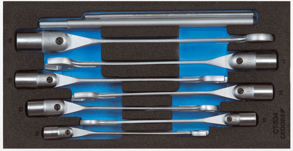 Produktbild GEDORE Maul-Steckschlüssel-Satz in Check-Tool-Modul