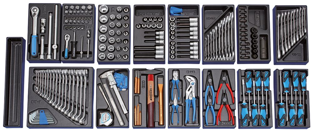 Produktbild GEDORE Werkzeugwagen mit 207-tlg Werkzeugsortiment