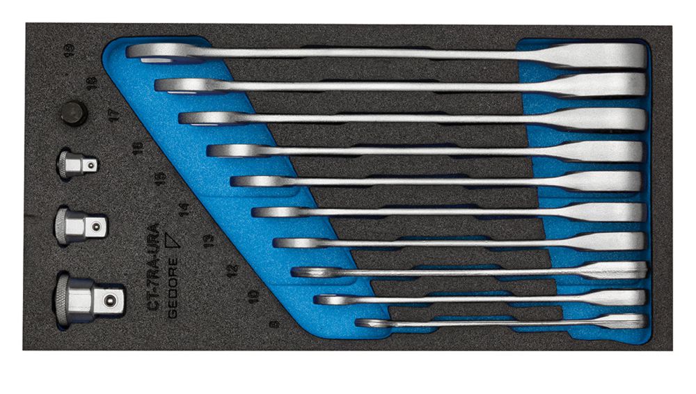 Produktbild Gedore Maulschlüssel im Satz Ringratsche in Check Tool Modul