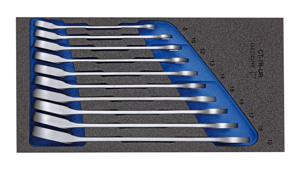 Produktbild Gedore Maulschlüssel mit Ringratsche CT Modul 10 teilig