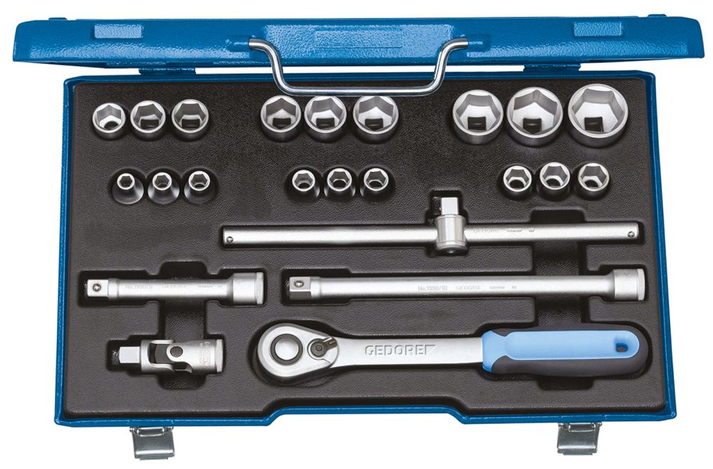 Produktbild GEDORE Steckschlüssel-Satz 1/2" 23-tlg 6-kant 8-32 mm