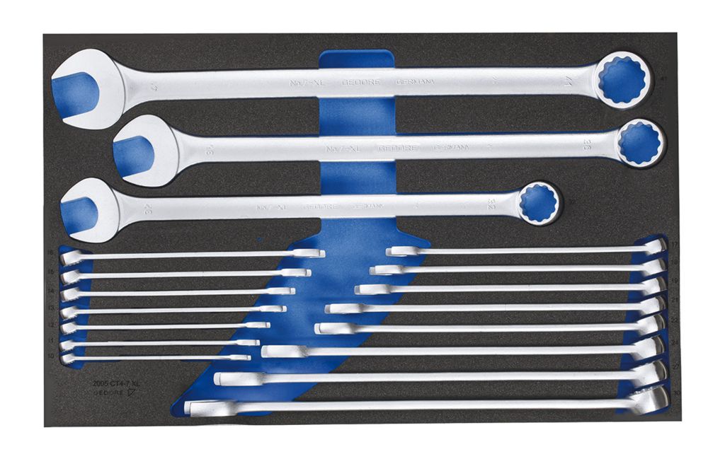 Produktbild GEDORE Ring-Maulschlüssel-Satz in Check-Tool-Modul 18-tlg