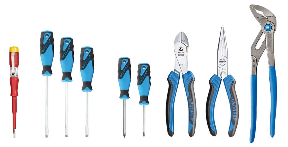 Produktbild GEDORE Zangen/Schraubendreher-Sortiment für Werkzeugkarte ET-1100 W
