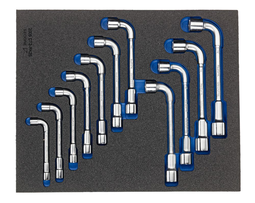 Produktbild GEDORE Doppelsteckschlüssel-Satz in Check-Tool-Modul, 11-tlg