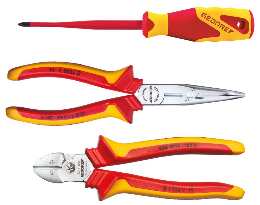 Produktbild GEDORE VDE Zangen mit 3 Teilen L-BOXX Mini