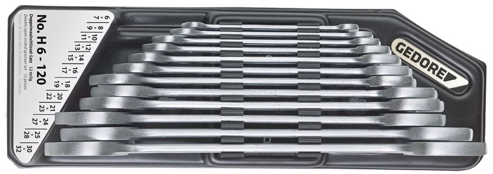 Produktbild GEDORE Doppelmaulschlüssel-Satz im Halter 12-tlg 6-32mm