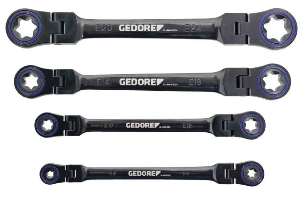 Produktbild GEDORE Doppel Gelenk Ringratschenschlüsselsatz KL-4443-30