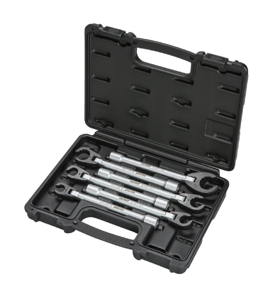 Produktbild KL-4077-10 K Gelenk-Ringschlüsselsatz, offen, 150 mm bild 2