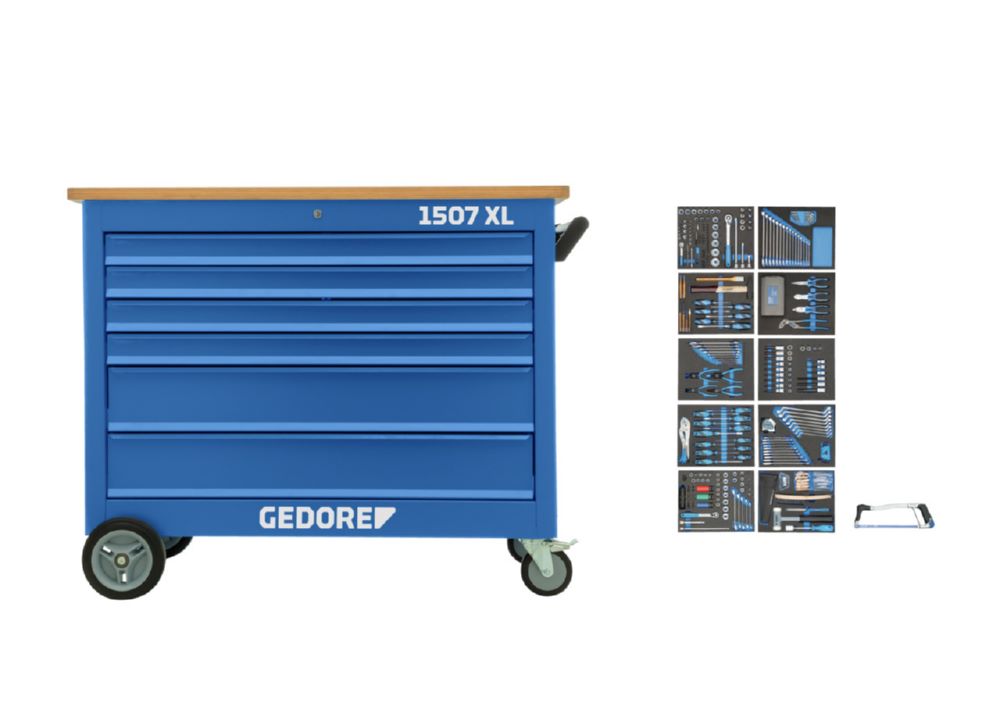 Produktbild 1507 XL-TS-308 Rollwerkbank mit Sortiment bild 16