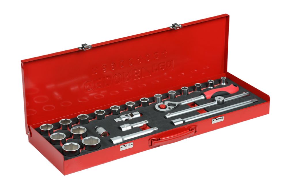 Produktbild GEDORE Steckschlüssel Satz 1/2 Zoll 10-32mm 24 teilig