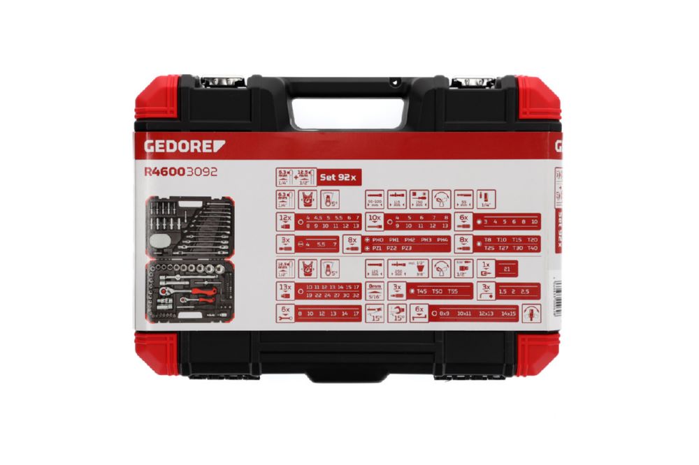 Produktbild R46003092 Steckschlüssel-Satz 1/4"+1/2" 92-teilig bild 2