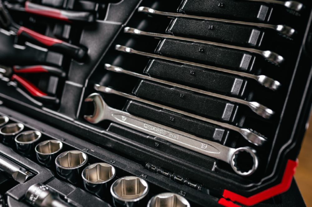 Produktbild R46003100 Steckschlüssel-Satz 1/4"+1/2" 4-32mm 100-teilig bild 6