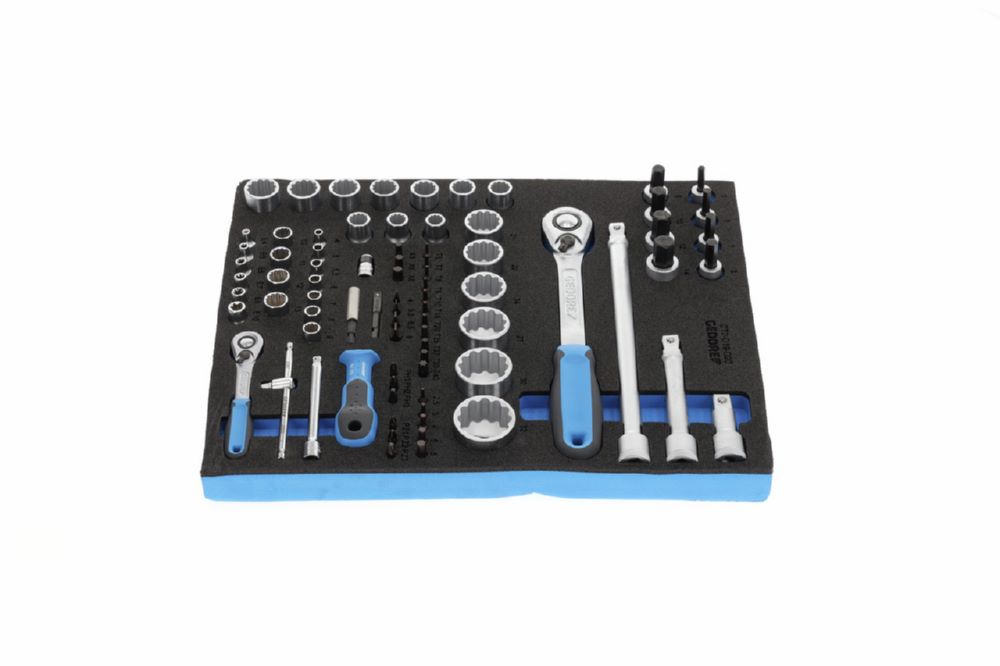 Produktbild TS CT2-D19-D20 Steckschlüssel-Sortiment 1/4"+1/2" in 2/4 Check-Tool-Modul bild 3