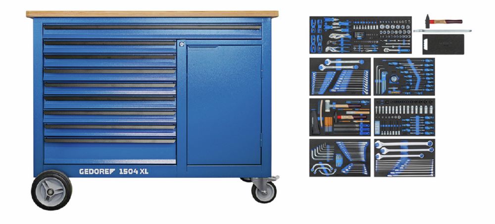 Produktbild GEDORE Werkbank mit Profi-Sortiment 1504 XL-S-306