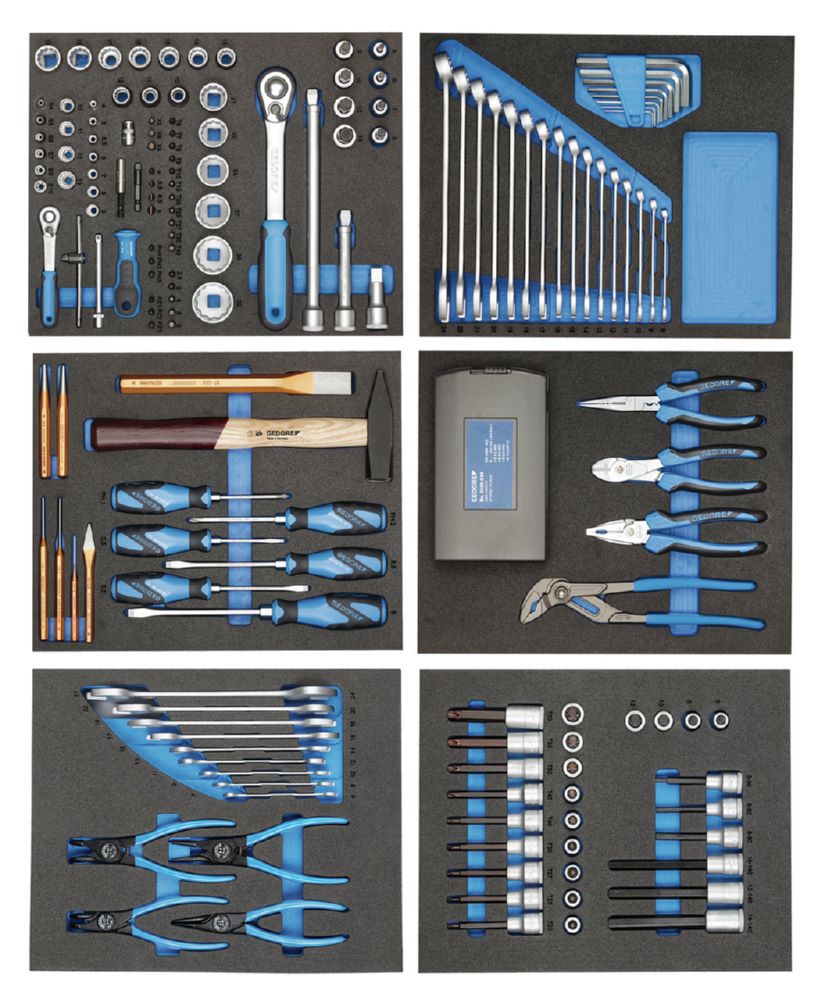 Produktbild 2005-TS-190 Werkzeugwagen mit 190-teilig Werkzeugsortiment bild 13