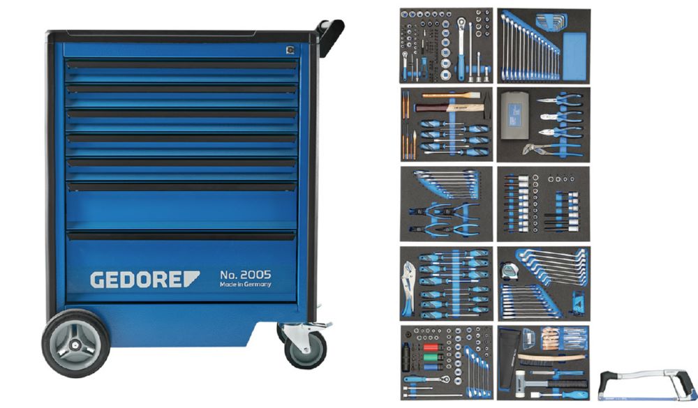 Produktbild 2005-TS-308 Werkzeugwagen mit 308-teilig Werkzeugsortiment bild 13