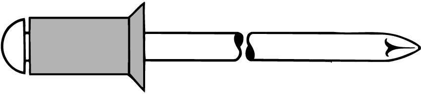 Produktbild GESIPA Blindniete Alu/Stahl Senkkopf 4 x 12, 500 St.