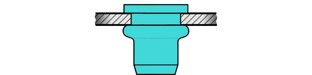Produktbild GESIPA Blindnietmuttern A2-Edelstahl M 6 x 9 x 18, 250 St. bild 2