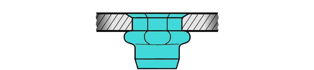 Produktbild GESIPA Blindnietmuttern Teil-6kant A2-Edelstahl Kleinkopf M4x6x11, 500 St. bild 2