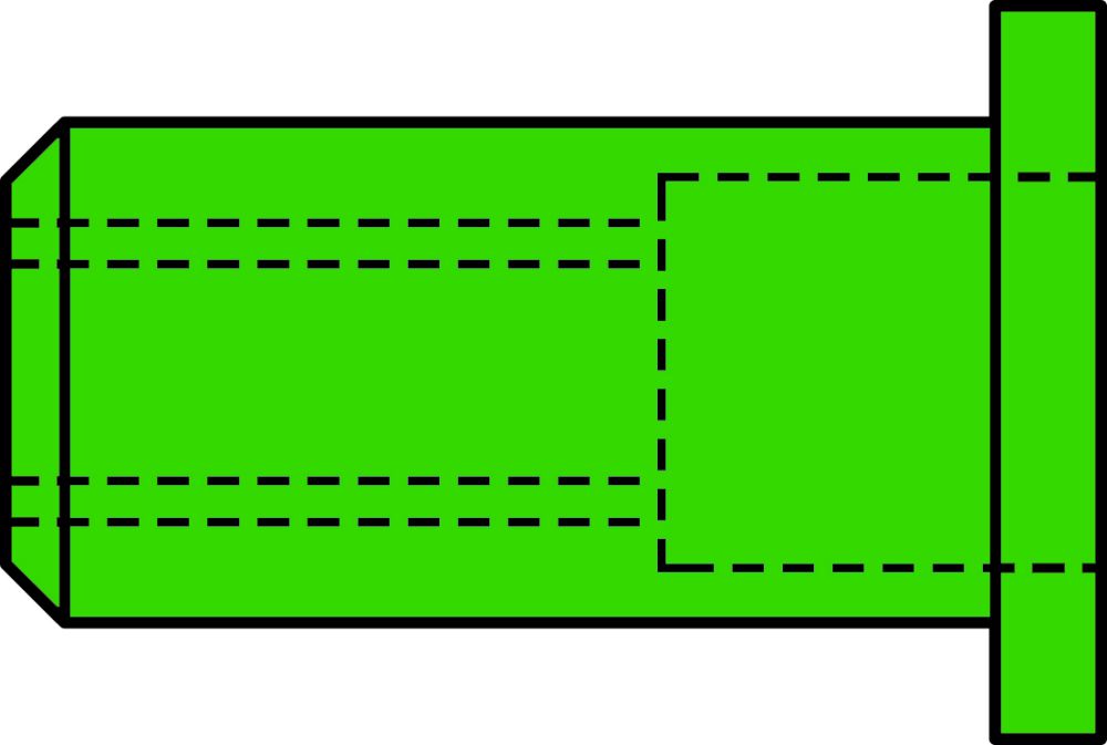 Produktbild GESIPA Blindnietmuttern A4-Edelstahl M 4 x 6 x 11, 500 St.