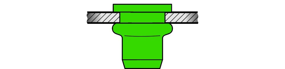 Produktbild GESIPA Blindnietmuttern A4-Edelstahl M 6 x 9 x 18, 250 St. bild 2