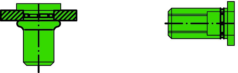 Produktbild GESIPA Blindnietmuttern PolyGrip Edelstahl-A4 M8 x 11 x 20, 100 St.