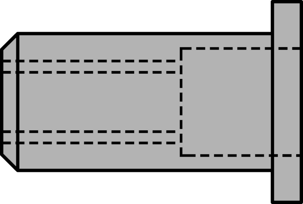 Produktbild GESIPA Blindnietmuttern Mini-Pack Alu M 6 Lang, 7 Stk.