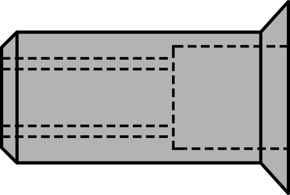 Produktbild GESIPA Blindnietmuttern Alu Senkkopf M 5 x 7 x 13,5, 500 St.
